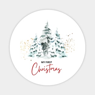 Baby's First Christmas, New Baby Gift Christmas, 1st Christmas for Baby Magnet